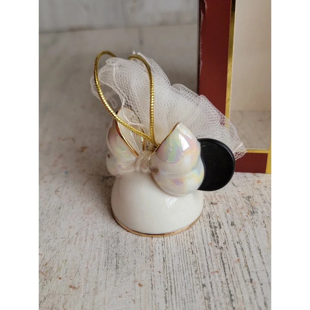 Lenox bride Minnie mouse ears ornament Xmas unique home decor